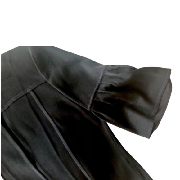 Ming Wang Set Jacket & Skirt With Flare Sleeves & Hem - Picture 5 of 5